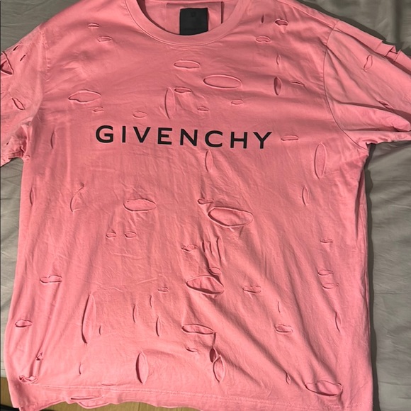 Givenchy Pink Distressed Men's Shirt